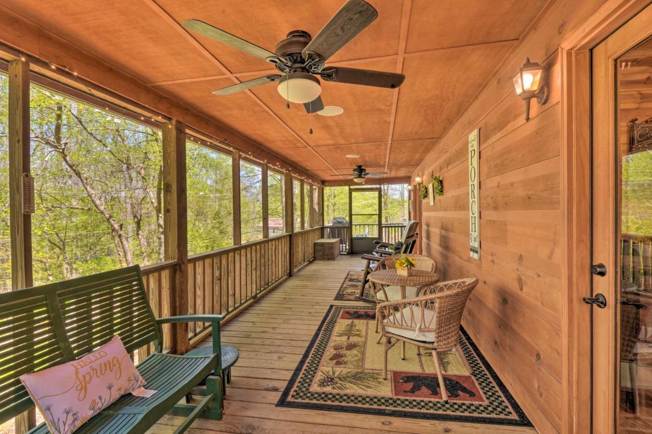 Cozy Hiawassee Cabin With Fire Pit And Mtn Views! Exterior foto