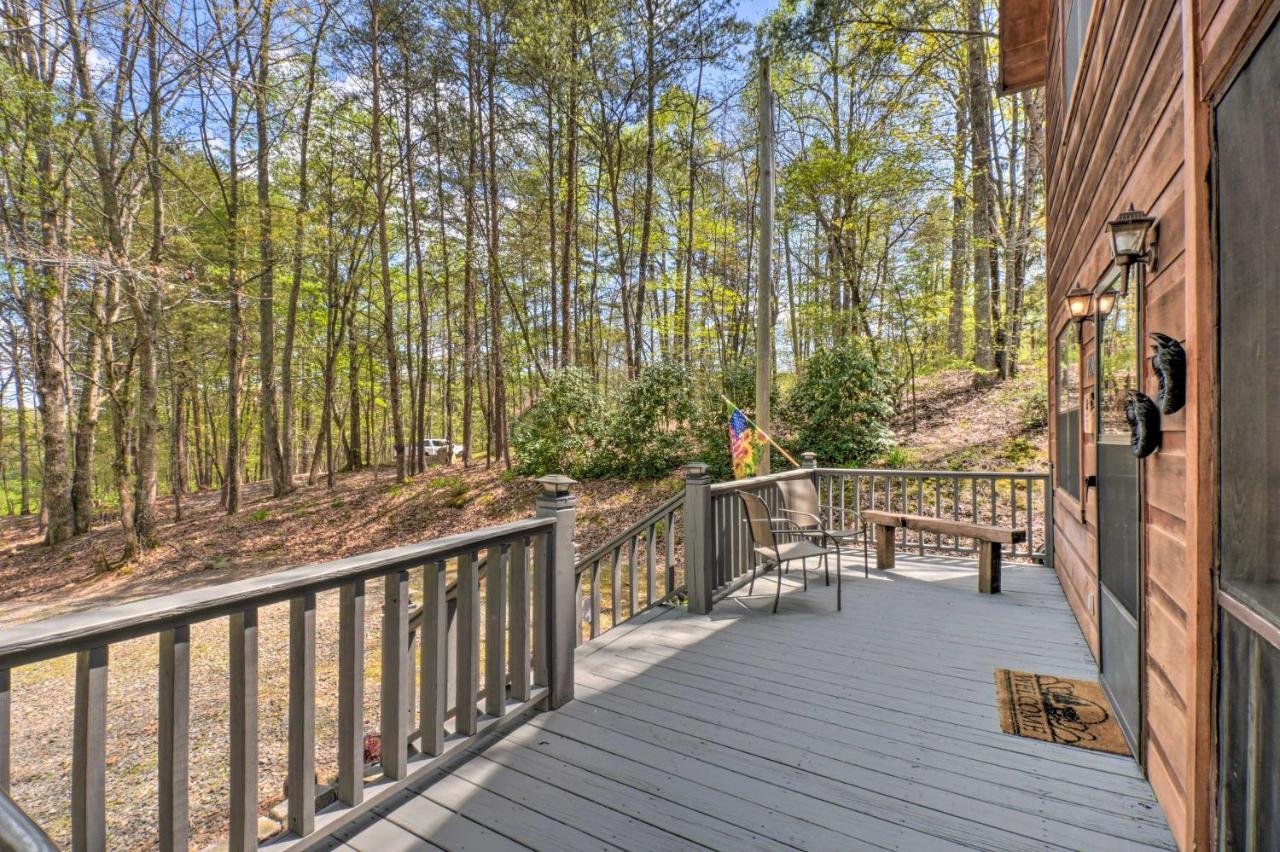 Cozy Hiawassee Cabin With Fire Pit And Mtn Views! Exterior foto